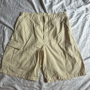 Zara cream men’s cargo shorts